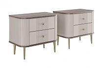 Set nočních stolků Vesper 56 cm - kašmírová ořech zlaté nohy.jpg
