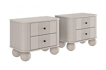 Set nočních stolků Vesper 56 cm - kašmírová černé úchytky kulaté kašmírové nohy.jpg