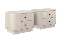 Sada nočních stolků Vesper 56 cm - kašmírová černé úchytky.jpg