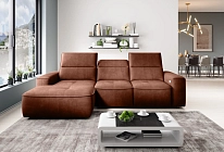 Rohová sedací souprava COLOMBO MINI 275 cm – elektrický výsuv, spaní | furnipol.cz