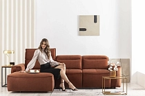Rohová sedací souprava COLOMBO MINI 275 cm – elektrický výsuv, spaní | furnipol.cz