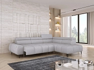 Rohová sedací souprava SANTO L 275 cm – elektrický výsuv, záhlavníky | furnipol.cz