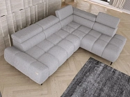 Rohová sedací souprava SANTO L 275 cm – elektrický výsuv, záhlavníky | furnipol.cz