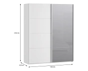 Šatní skříň SOPHISTISPACE 170L písková 1.jpg
