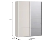 Šatní skříň SOPHISTISPACE 150L písková 3.jpg