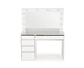 Toaletní stolek se zrcadlem a LED osvětlení HOLLYWOOD XL bílý