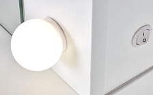 Toaletní stolek se zrcadlem a LED osvětlení HOLLYWOOD XL bílý