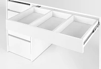 Toaletní stolek se zrcadlem a LED osvětlení HOLLYWOOD XL bílý