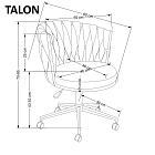 Kancelářská židle TALON - Růžová