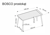 Zahradní stůl BOSCO II - Furnipol.cz