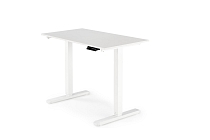 Výškově nastavitelný psací stůl B53 105 × 56 cm bílý