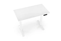 Výškově nastavitelný psací stůl B53 105 × 56 cm bílý