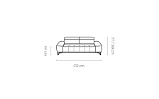 PALLADIO SOFA 3E d - Furnipol.cz