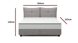 CADIS 180x200 PŘÍRODNÍ KŮŽE e - Furnipol.cz
