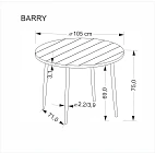 Jídelní stůl BARRY