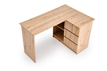 Rohový psací stůl s policemi Bega Dub 