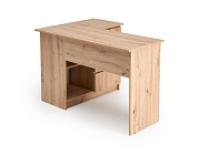 Rohový psací stůl s policemi Bega Dub 