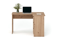 Rohový psací stůl s policemi Bega Dub 