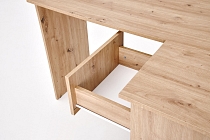 Rohový psací stůl s policemi Bega Dub 