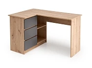 Rohový psací stůl BEGA Dub Artisan/Grafitový