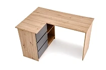 Rohový psací stůl BEGA Dub Artisan/Grafitový