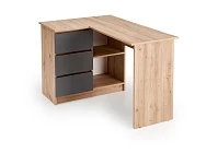 Rohový psací stůl BEGA Dub Artisan/Grafitový