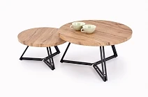 Set dvou konferenčních stolků ANGER / dub artisan