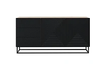 Komoda ASHA 167 cm dub artisan / černý mat | furnipol.cz
