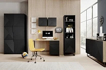 Komoda ASHA 167 cm dub artisan / černý mat | furnipol.cz