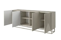 Komoda ASHA 200 cm kašmír – kašmírový kovový rám | furnipol.cz