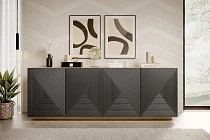 Komoda ASHA 200 cm dub artisan / rivier stone | furnipol.cz