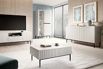 Komoda NICOLE 150 cm bílý mat – černé nohy | furnipol.cz