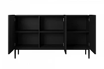 Komoda NICOLE 150 cm černý mat – černé nožky | furnipol.cz