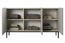 Komoda NICOLE 150 cm kašmír – černé nohy | furnipol.cz