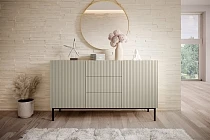 Komoda NICOLE 150 cm se zásuvkami kašmír – černé nohy | furnipol.cz
