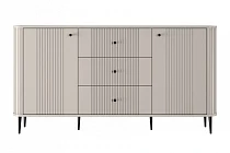  Komoda VESPER 160 cm se zásuvkami kašmír – černé nohy | furnipol.cz