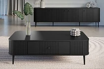 Konferenční stolek VESPER 103 × 60 cm černý – černé nohy | furnipol.cz