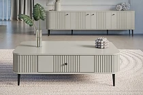 Konferenční stolek VESPER 103 × 60 cm kašmír – černé nohy | furnipol.cz