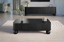  Konferenční stolek VESPER 103 × 60 cm černý – černá úchytka | furnipol.cz