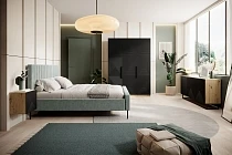 Šatní skříň ASHA 150 cm dub artisan / černý mat | furnipol.cz