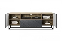 TV stolek ASHA 167 cm dub artisan / rivier stone | furnipol.cz