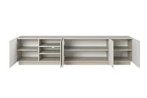 TV stolek ASHA 200 cm kašmír – 5 dvířek | furnipol.cz