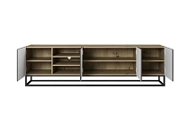 TV stolek ASHA 200 cm dub artisan / rivier stone | furnipol.cz