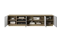 TV stolek ASHA 200 cm dub artisan / rivier stone | furnipol.cz