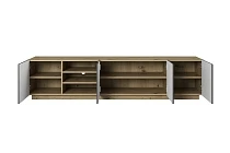 TV stolek ASHA 200 cm dub artisan / rivier stone | furnipol.cz
