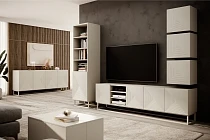 TV stolek ASHA 200 cm kašmír – kašmírový kovový rám | furnipol.cz