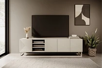 TV stolek ASHA 200 cm kašmír – kašmírový kovový rám | furnipol.cz