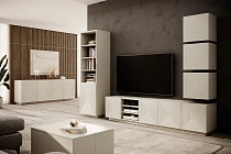 TV stolek ASHA 200 cm kašmír s výklenky | furnipol.cz