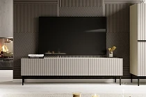 TV stolek NICOLE 200 cm kašmír – černé nožky | furnipol.cz