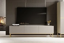 TV stolek NICOLE 200 cm kašmír – zlaté nožky | furnipol.cz